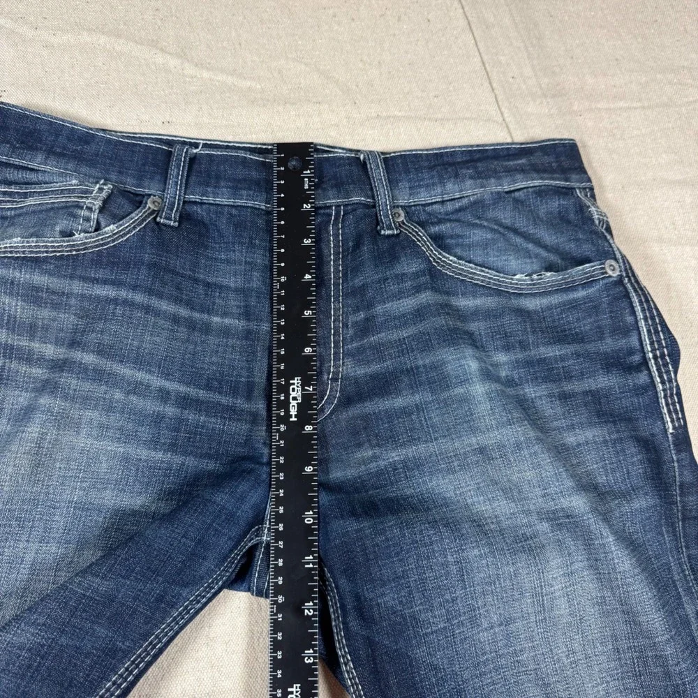BKE Jake Straight Leg Jeans Mens 32R Dark Wash Excellent ABP16190 Stretch